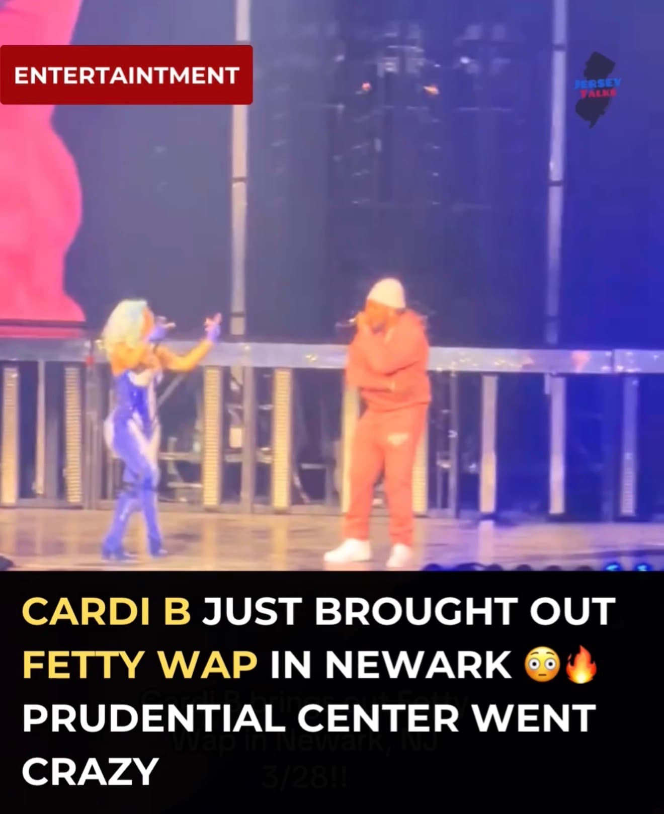 Cardi B Just Brought Out Fetty Wap In Newark 😳🔥 Prudential Center Went Crazy