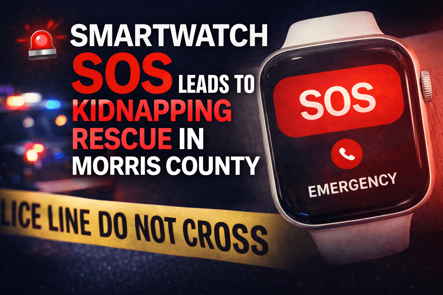 🚨 Smartwatch Sos Leads To Kidnapping Rescue In Morris County